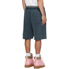 Off-White Navy Bookish Mar Sweat Shorts