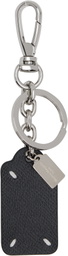 Maison Margiela Black Double Tag Keychain