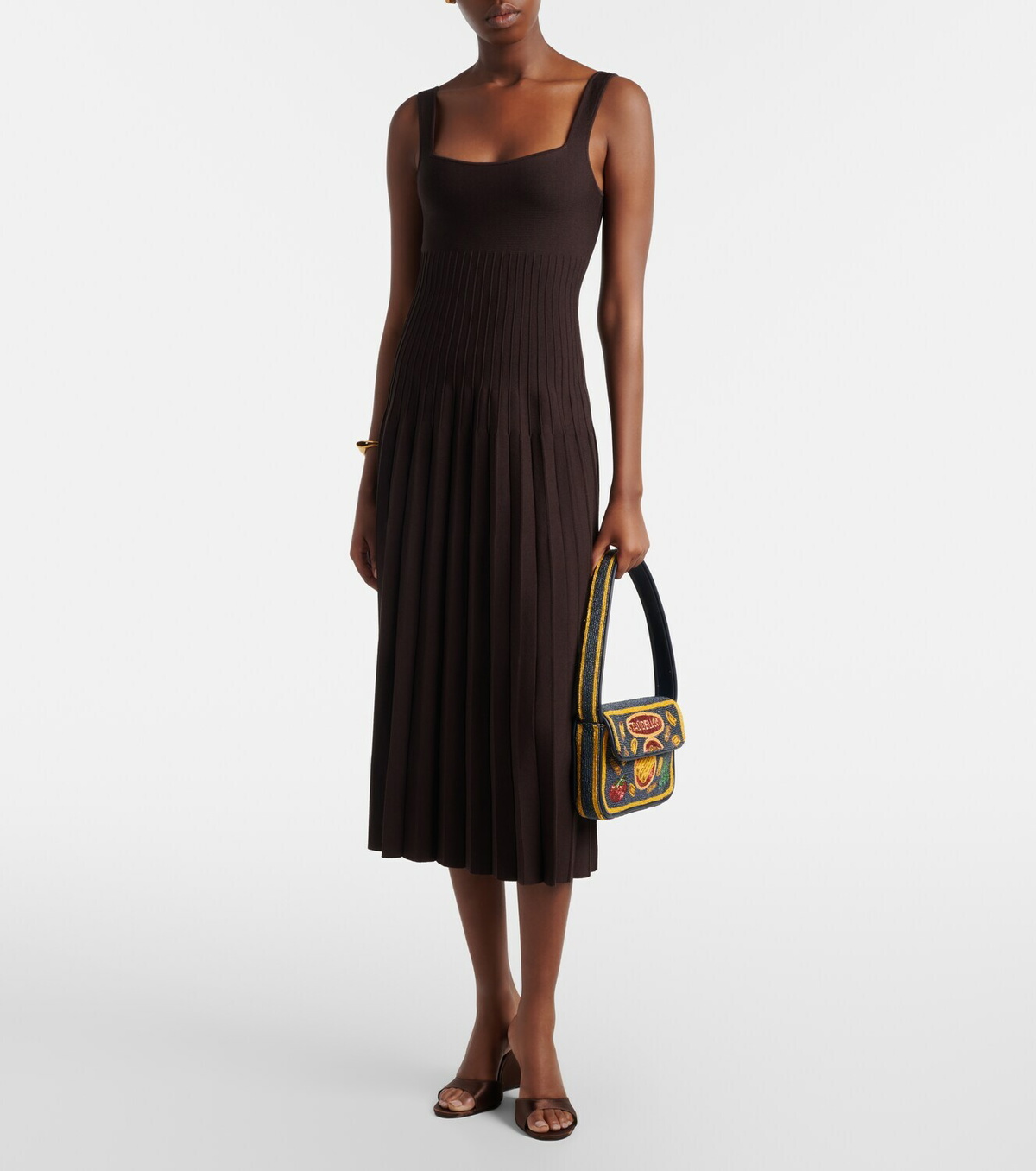 Staud Tommy Small beaded shoulder bag