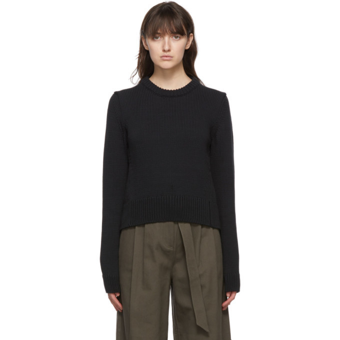 Photo: Tibi Black Yarn Shrunken Sweater