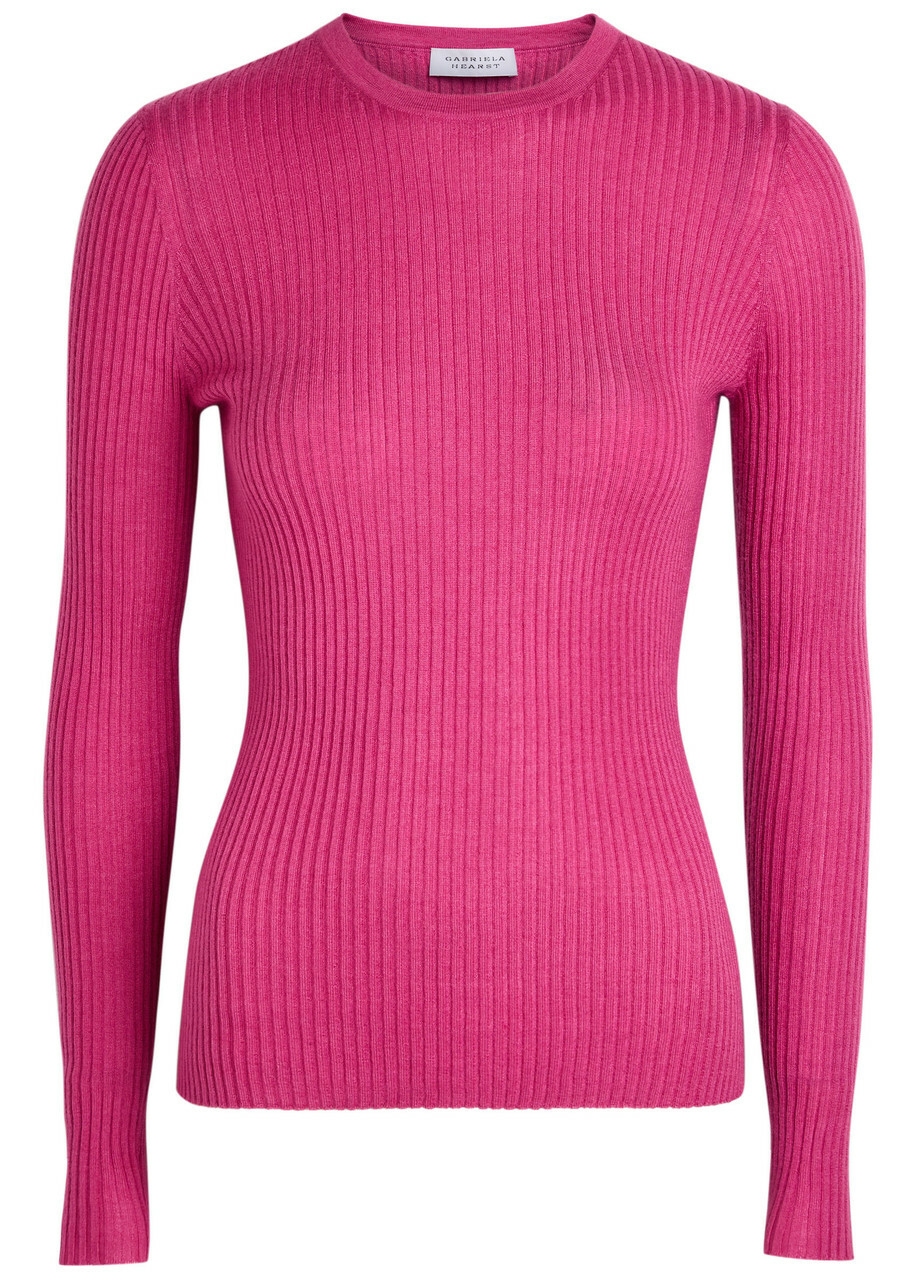 Gabriela Hearst Browning Cashmere-blend top Pink