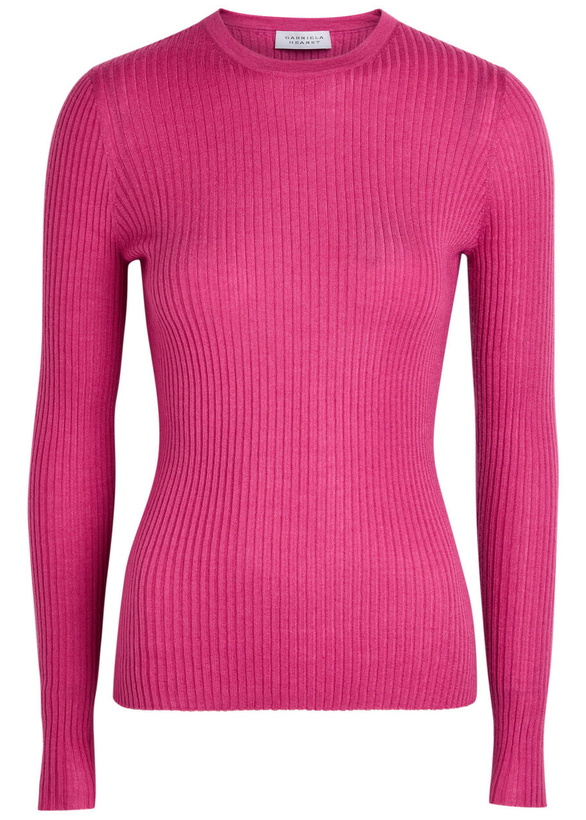 Photo: Gabriela Hearst Browning Cashmere-blend top Pink