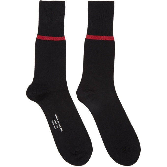 Photo: Comme des Garcons Homme Plus Black Stripe Socks