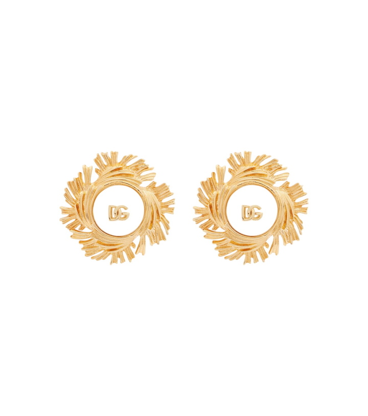Photo: Dolce&Gabbana DG embellished clip-on earrings