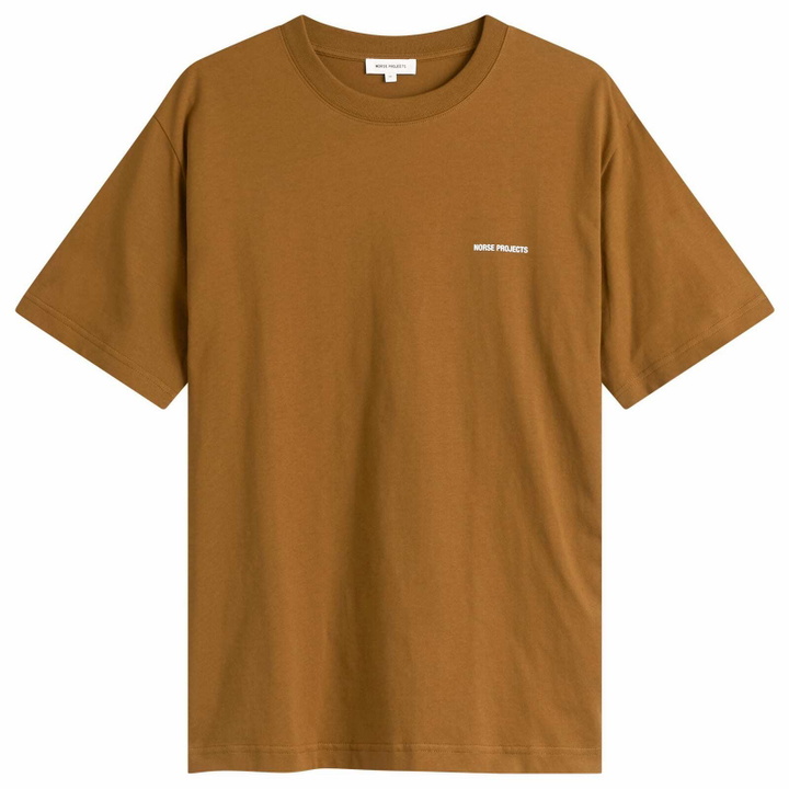 Photo: Norse Projects Men's Dyrehaven Logo T-Shirt in Copper