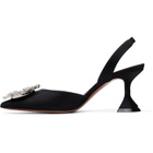 Amina Muaddi Black Begum Sling 70 Heels