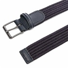 Anderson's Men's Slim Woven Textile Belt in Navy