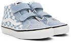 Vans Kids Blue & White Sk8-Mid Reissue V Little Kids Sneakers