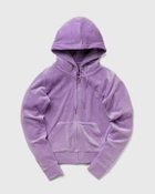 Juicy Couture Classic Velour Robertson Zip Hoodie Purple Womens Zipper