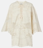 Isabel Marant Solara embroidered cotton-blend minidress