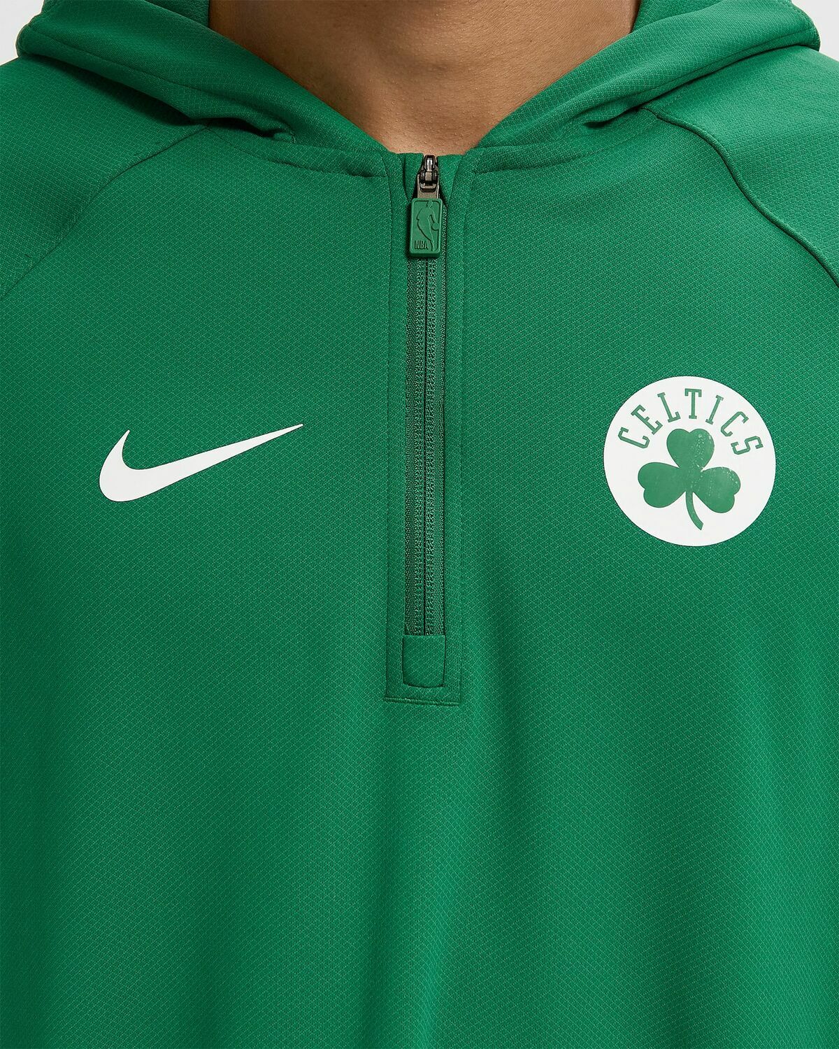 Nike BOS MNK DF ZONE QZ HD TOP Green Mens Hoodies/Zipper