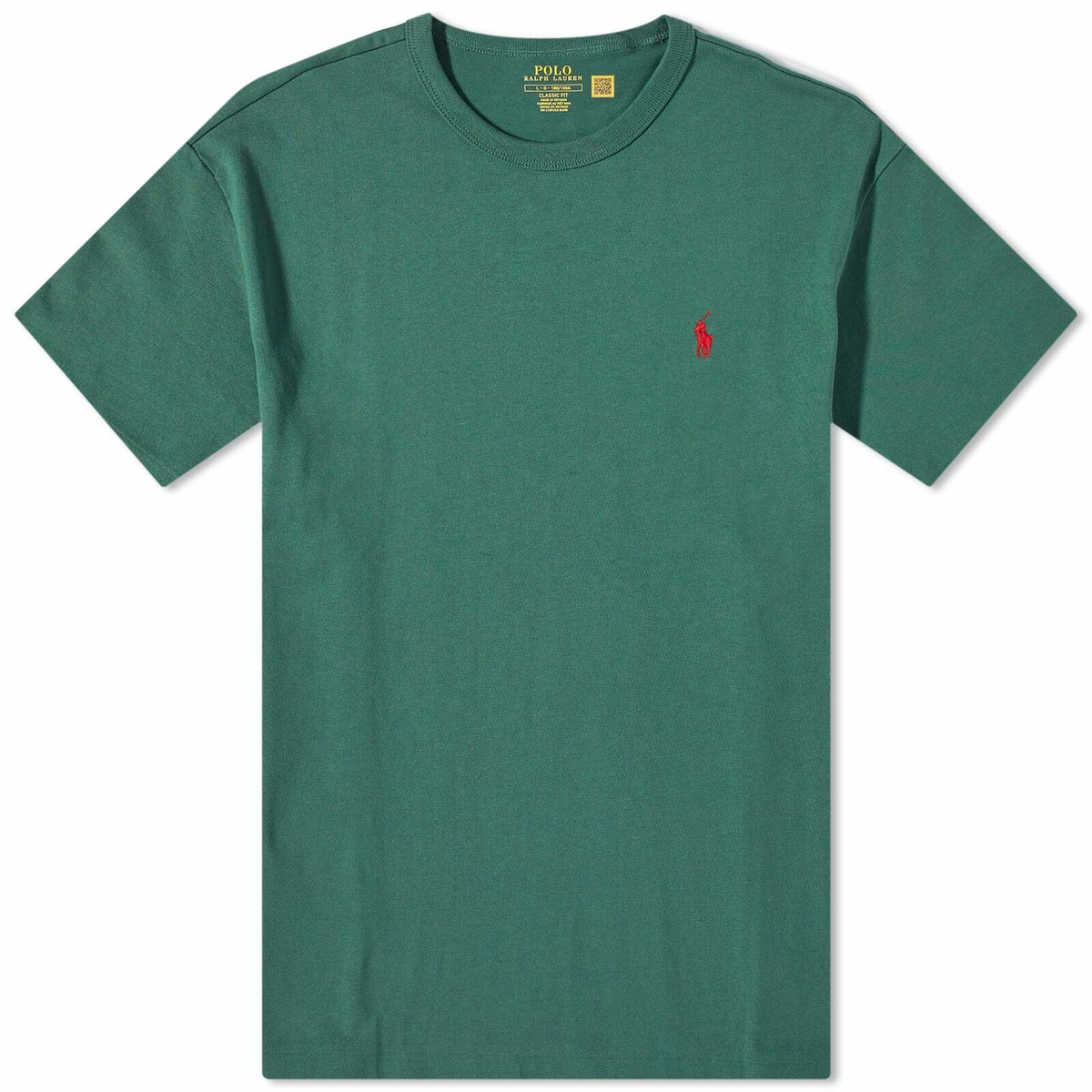 Polo Ralph Lauren Mens Heavyweight T Shirt In Washed Forest Polo Ralph Lauren 1845