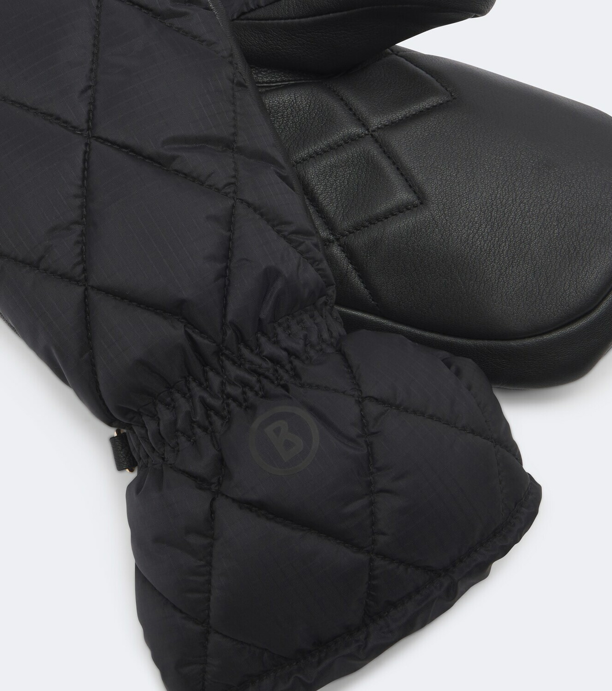 Bogner Selia leather-trimmed ski mittens