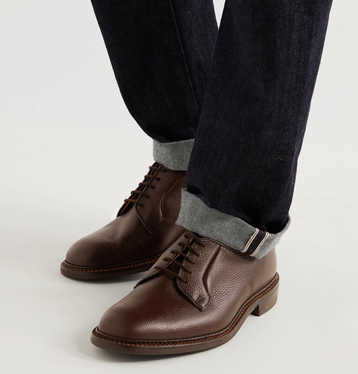 Tricker's - Robert Full-Grain Leather Derby Shoes - Brown Tricker's