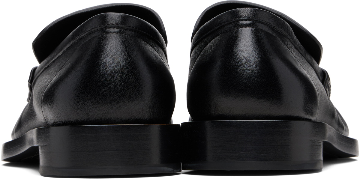 Jil Sander Black Square Toe Loafers