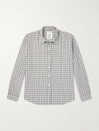 mfpen - Executive Checked Cotton-Blend Poplin Shirt - Gray