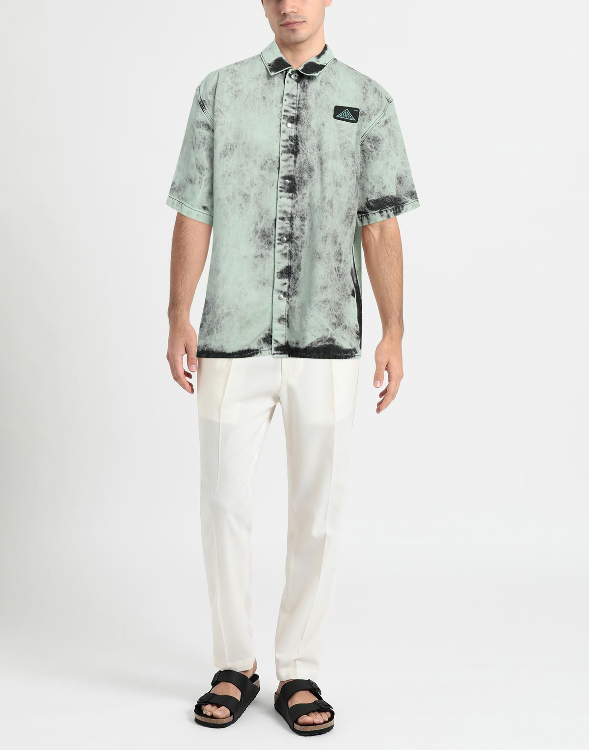Oamc Mens Denim shirt Light in Green