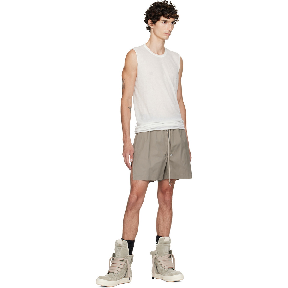 Rick Owens Taupe Tower Bela Boxers Shorts