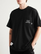 WTAPS - Logo-Appliquéd Embroidered Cotton-Blend Jersey T-Shirt - Black