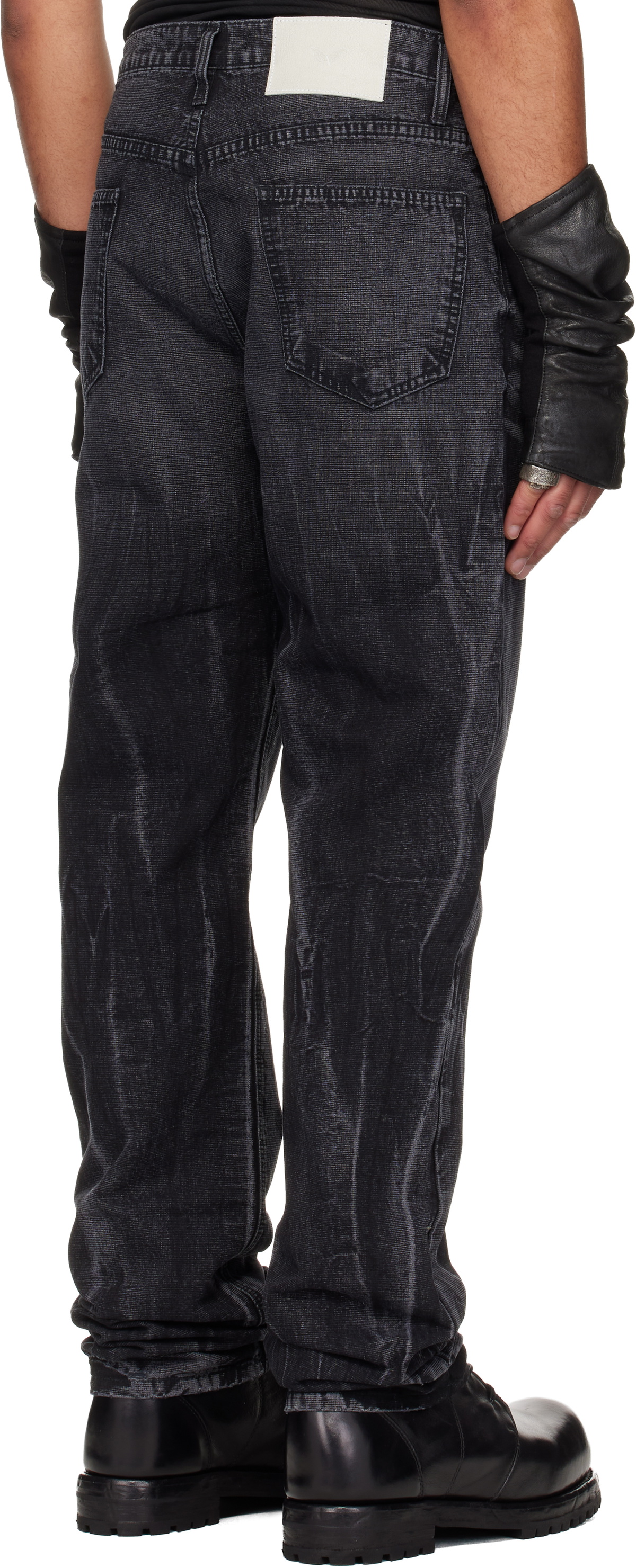 ALEXANDER DIGENOVA Black Classic Straight Leg Jeans