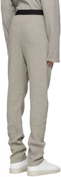 Essentials Grey Thermal Waffle Logo Lounge Pants