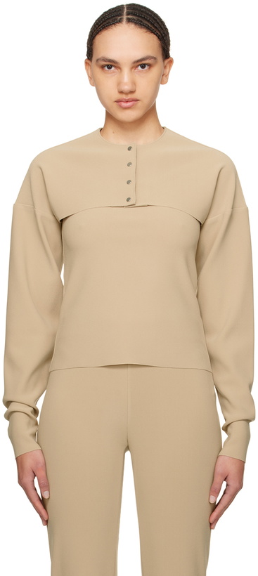 Photo: Birrot Beige Lay2 Cardigan