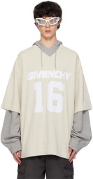 Givenchy Gray Layered Hoodie