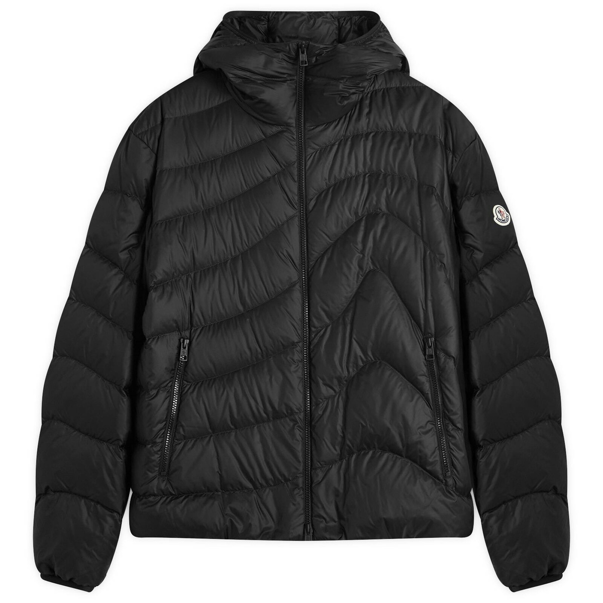 MONCLER BESAR GIUBBOTTO ブラック サイズ4 MONCLER Bles Giubbotto Hooded Black Puffer Jacket Size 4