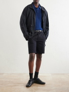 Noah - Striped Organic Cotton Polo Shirt - Blue