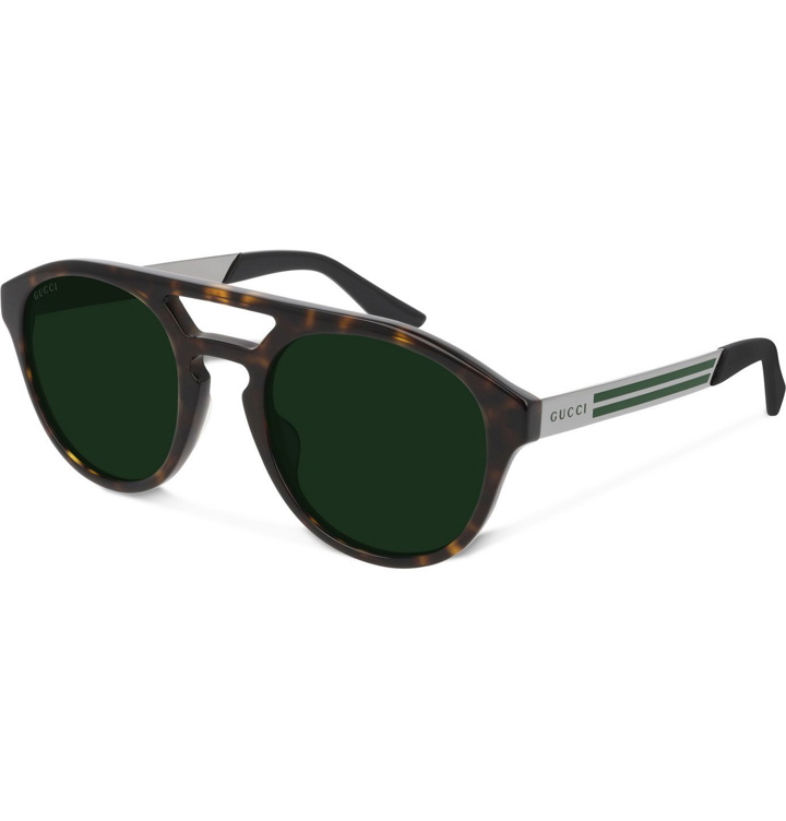 Photo: Gucci - Aviator-Style Tortoiseshell Acetate Sunglasses - Brown