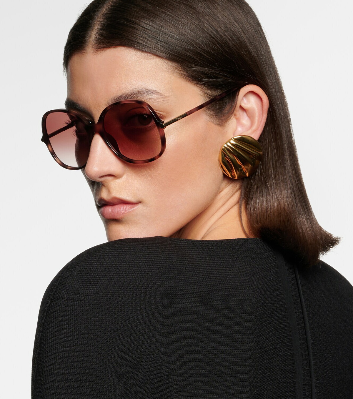 Chloé Tubolar oversized sunglasses