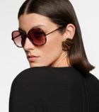 Chloé Tubolar oversized sunglasses