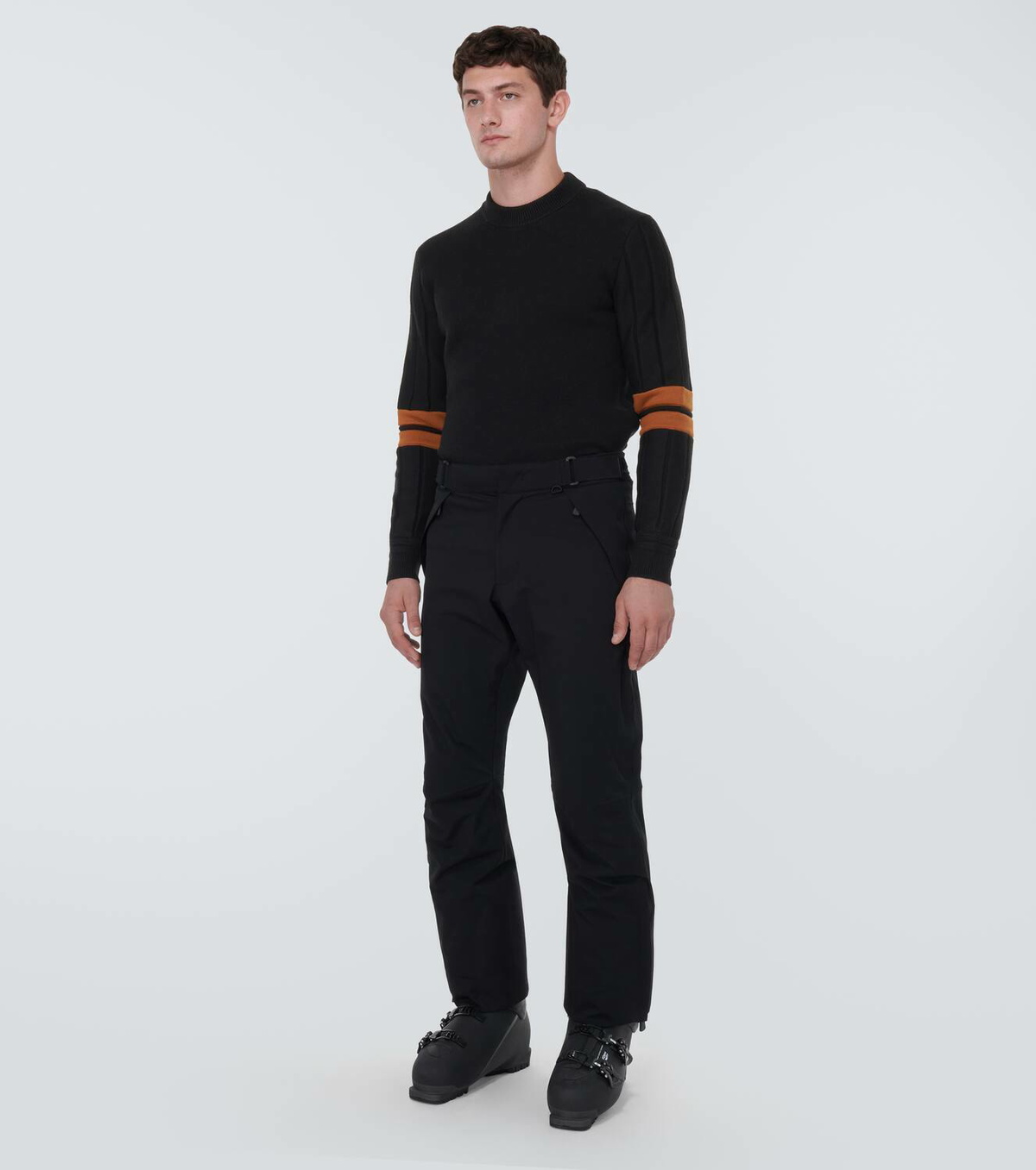 Zegna Striped appliqué wool sweater