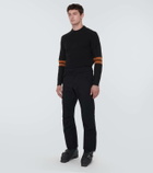 Zegna Striped appliqué wool sweater