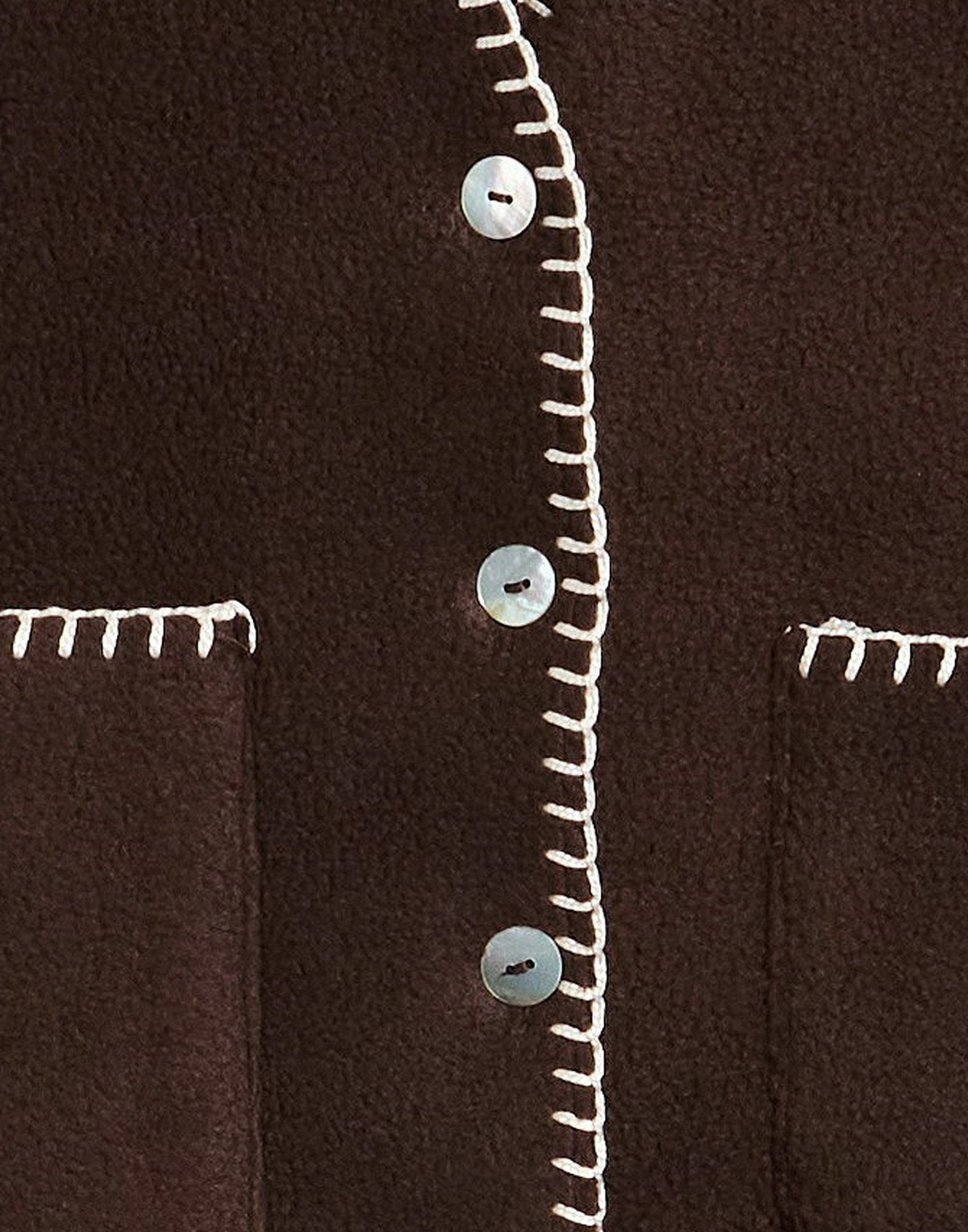 Donni. Womens Tailored Vest Chocolate in Brown