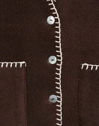 Donni. Womens Tailored Vest Chocolate in Brown