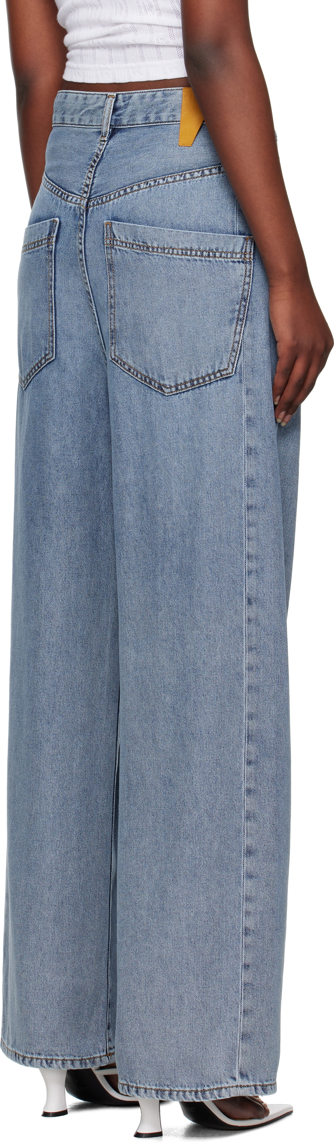 DARKPARK Blue Ines Fold Over Jean