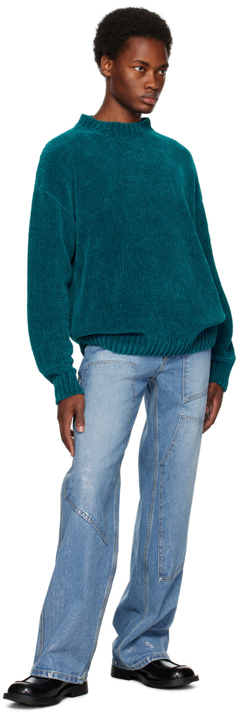 Bonsai Blue Crewneck Sweater