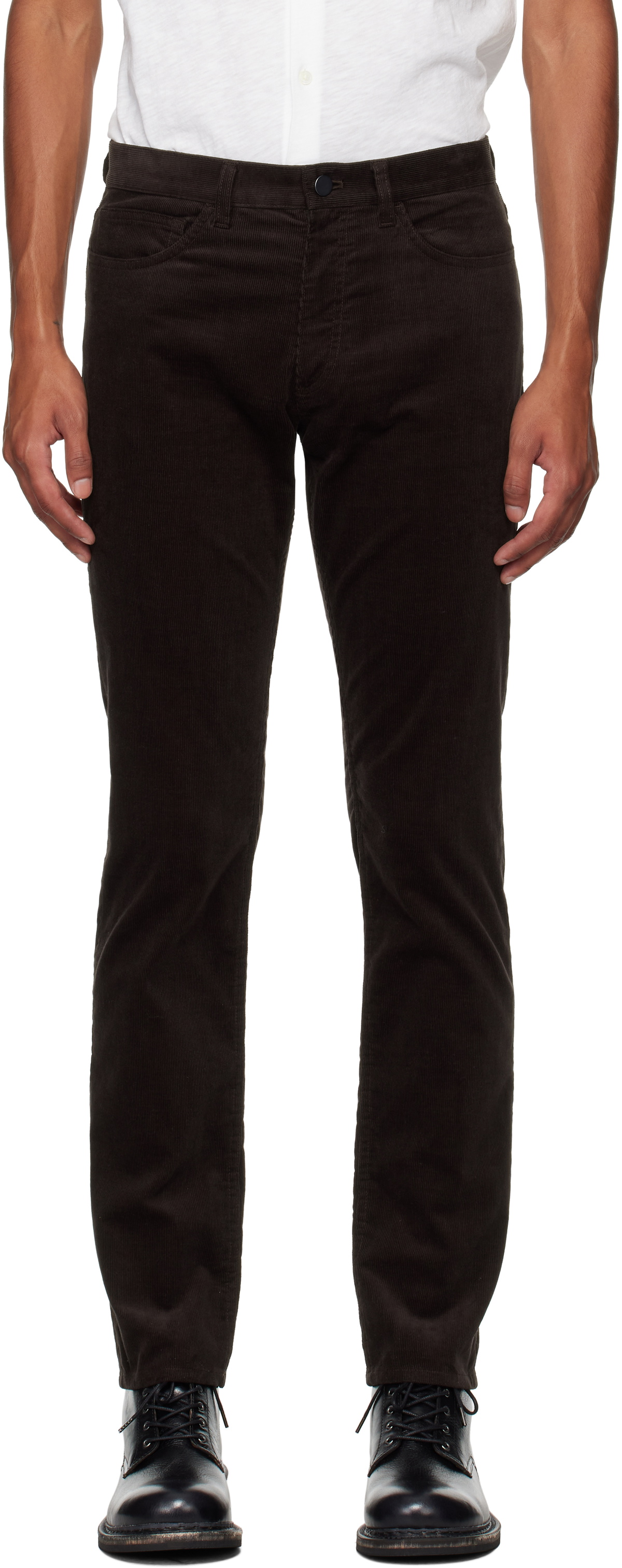 Theory Brown Raffi 5-Pocket Trousers