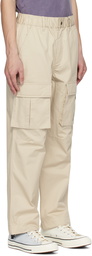 Ksubi Beige Embroidered Cargo Pants