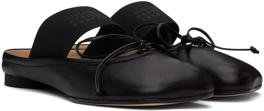 MM6 Maison Margiela Black Anatomic Slippers