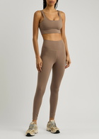 Varley FreeSoft Cori Stretch-jersey bra top Taupe