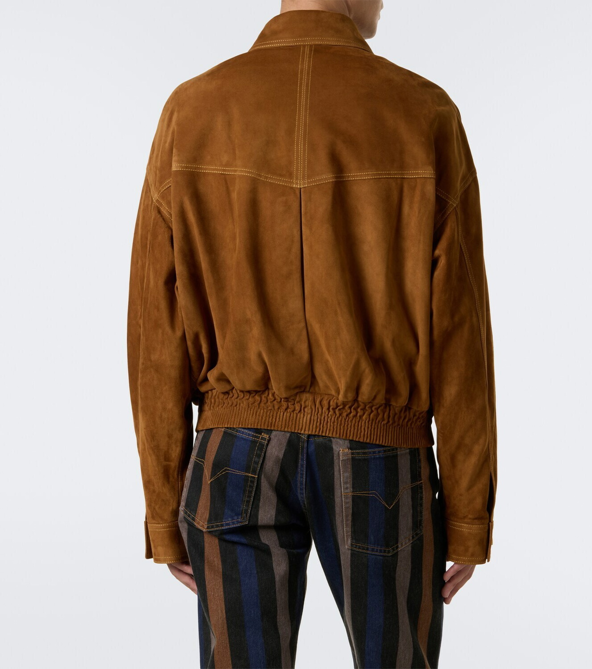 Versace Suede blouson jacket