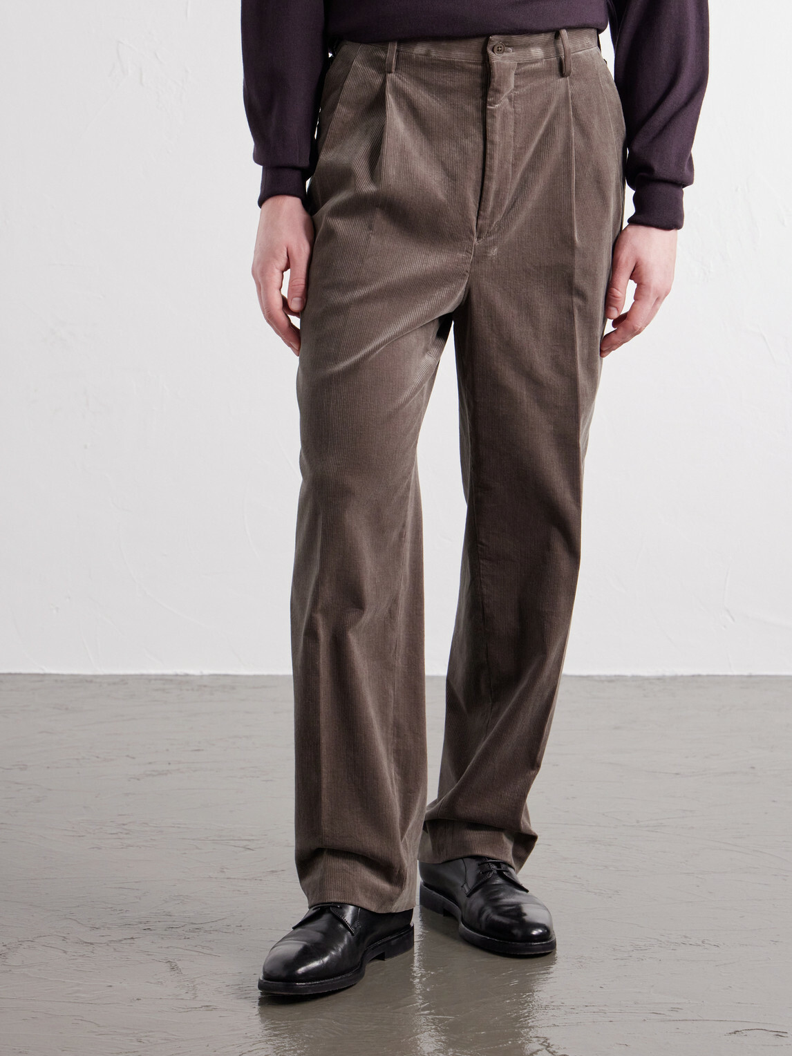 Kaptain Sunshine - Straight-Leg Cotton-Corduroy Trousers - Brown