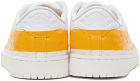 Nike Jordan White & Yellow Air Jordan 1 Centre Court Sneakers