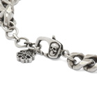 Alexander McQueen Men's Dynamic Skull Bracelet in Silver