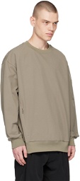 Descente ALLTERRAIN Khaki Crewneck Long Sleeve T-Shirt