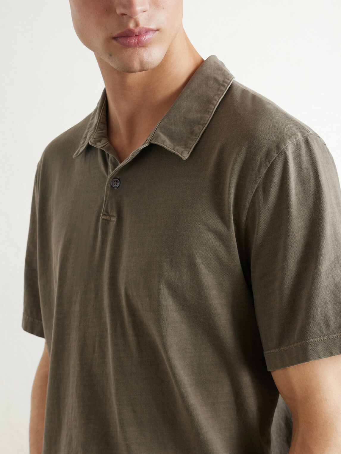 James Perse - Supima Cotton-Jersey Polo Shirt - Green