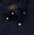 Beams Plus - Button-Down Collar Cotton-Flannel Shirt - Blue