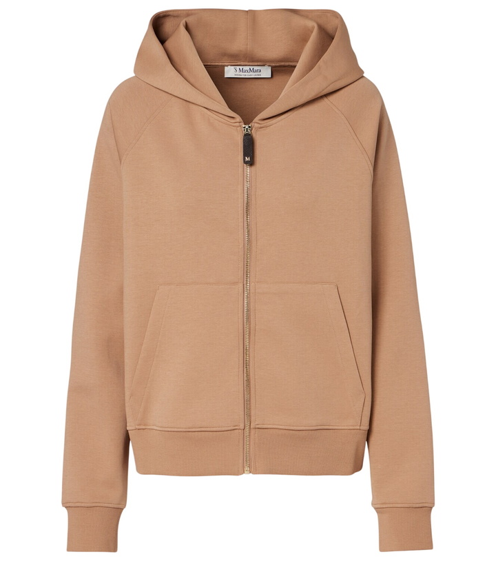 Photo: 'S Max Mara Cotton-blend jersey hoodie